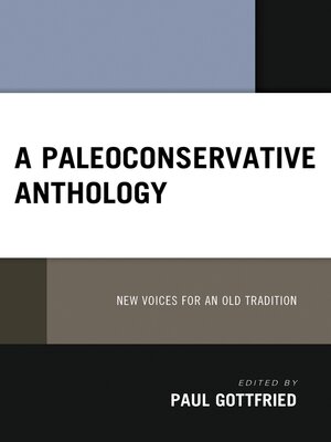 cover image of A Paleoconservative Anthology